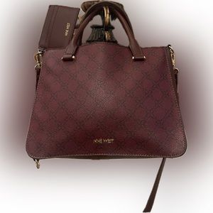 EUC Nine West handbag w/ cardholder wallet